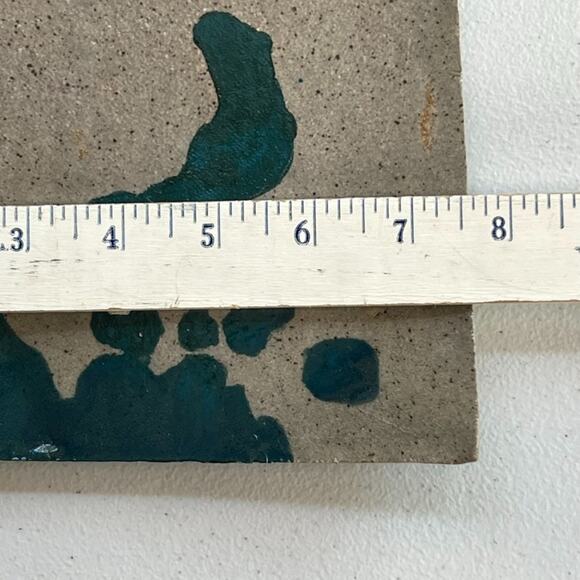 Studio Art Trinket Tray Large Square 8 x 7.5" Stoneware Signed Timber Bailey - Picture 7 of 8